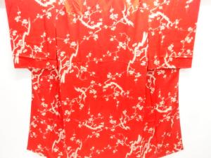 アンティーク　紋錦紗枝梅模様長襦袢